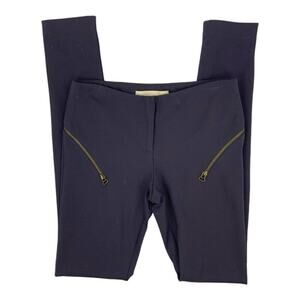 Rebecca Minkoff Navy Blue Ponte Zip Around Leggings Size 4